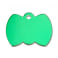 Médaille Papillon Gravée - Personnalisée pour Chien - Chat Couleur Verte en Aluminium