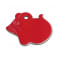 Médaille Souris pour Chat Gravée - Personnalisée Couleur Rouge en Aluminium Anodisé