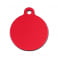 Médaille Ronde Gravée - Personnalisée Chien - Chat Couleur Rouge en Aluminium Anodisé