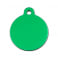 Médaille Ronde Gravée - Personnalisée Chien - Chat Couleur Verte en Aluminium Anodisé