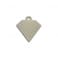 Médaille Diamant pour Chien à Graver au Recto Couleur Argent en Aluminium