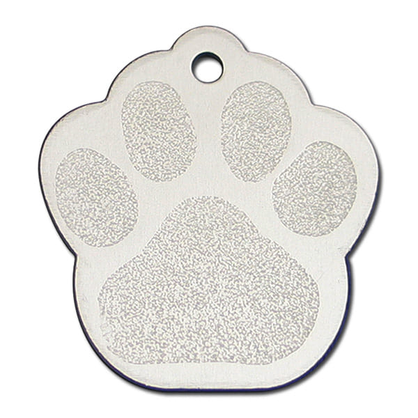 Médaille Patte pour Chien et Chat - Gravure Personnalisable - Aluminium