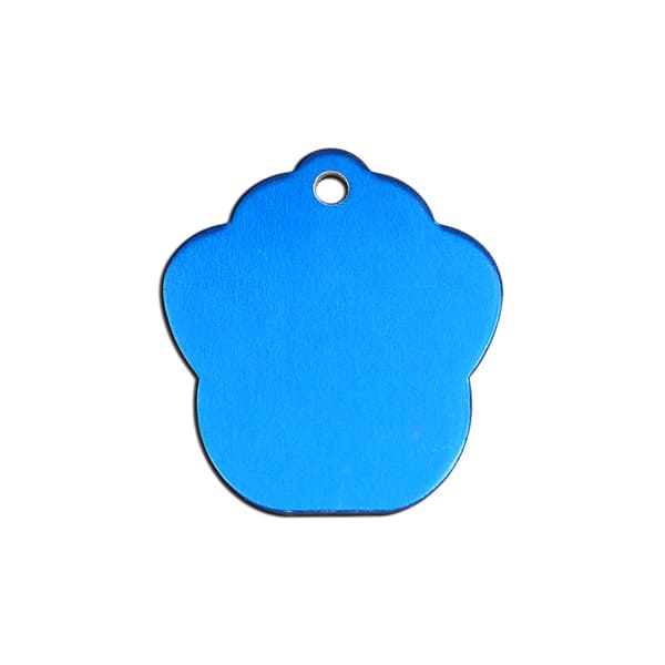 MACHU - Médaille Forme Empreinte Patte Chien Couleur Bleu Personnalisable -  2,8 cm X 2,6 cm - Convient à Chien Moyen - G 433045 - Cdiscount