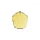 Médaille Patte pour Chien Chat Personnalisable Taille Petite Couleur Dorée Gravure au Verso