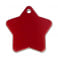 Médaille Etoile Gravée - Personnalisée pour Chien - Chat Couleur Rouge en Aluminium Anodisé