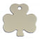 Médaille Trèfle Gravée - Personnalisée pour Chien - Chat Couleur Argent en Aluminium Anodisé