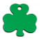 Médaille Trèfle Gravée - Personnalisée pour Chien - Chat Couleur Verte en Aluminium Anodisé