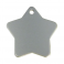 Médaille Etoile Gravée - Personnalisée pour Chien - Chat Couleur Argent en Aluminium Anodisé