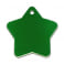 Médaille Etoile Gravée - Personnalisée pour Chien - Chat Couleur Verte en Aluminium Anodisé
