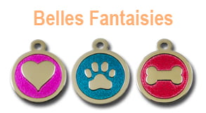 Médailles fantaisises pour chien